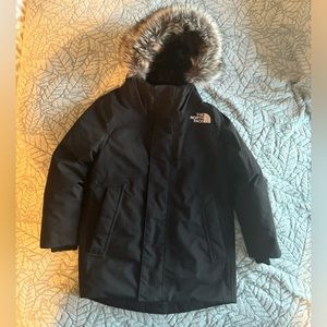 Northface children’s long winter coat size 5